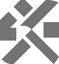 Минималистичный абстрактный логотип компании Музмейкер в серых тонах на белом фоне